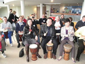 KNP Solutions Waterfall Cafe Interactive Drumming